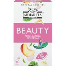 Ahmad Tea Herbal Tea, Peach, Carob, and Rose Petals 20 Bags