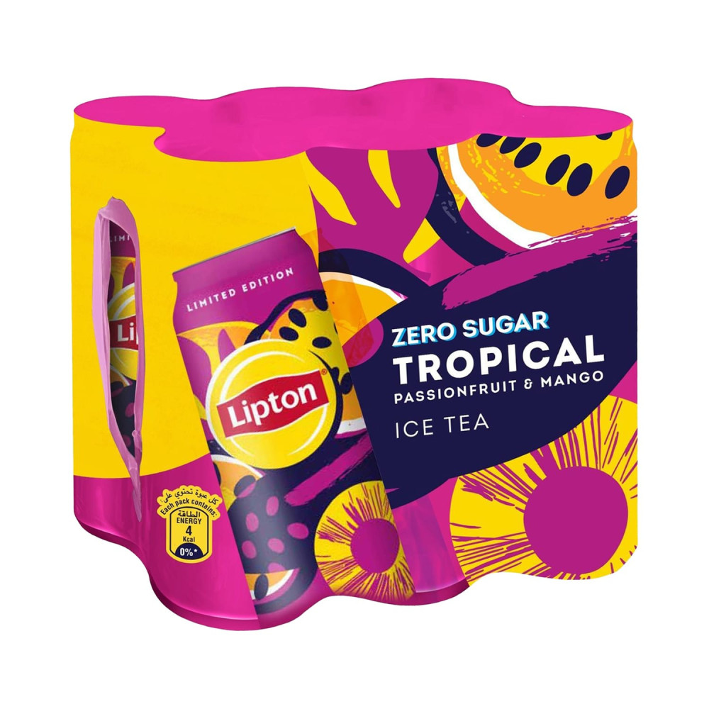 Lipton Ice Tea Sugar 320 ml Fruit & Mango 6 Pieces