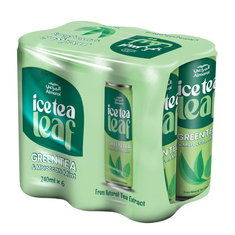 Almarai Ice Tea Leaf Green Tea & Moroccan Mint 6 240ml