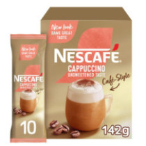 NESCAFE CAPPUCCINO UNSWTD COFE 14.20GX10