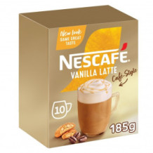 Nescafe Vanilla Latte Cafe Style 10x18.5g