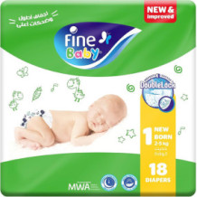 FINE BABY DIAPER No 1 NEW BORN 2-5 KG 21S