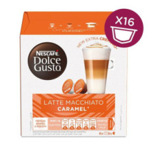 Nestle Dlc Latte Macc. Caramel 16Cap 145Gm