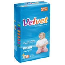 Velvet Maxi Plus 12-25 Kg No. 5 (54 Diapers)