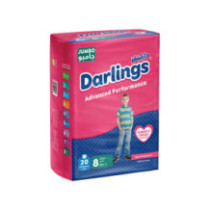 Darlings Jumbo Baby Diapers (20 Diapers) 35 Kg No.8