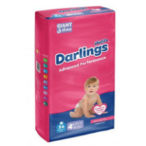 Darlings Advanced Size 4+ Super Maxi (10-20kg) - 56 Diapers