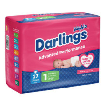 Darlings Baby Diapers (27 Diapers) Family 5-2 Kg No.1