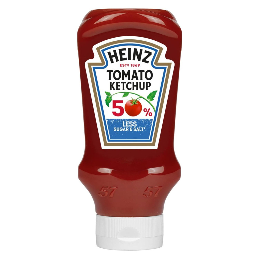 Tomato Ketchup 50% Less Sugar & Salt, 625 Gm HEINZ