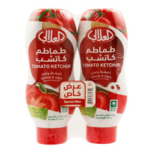 كاتشب العلالي بلاستيك ٥٨٥ غرام قطعتان