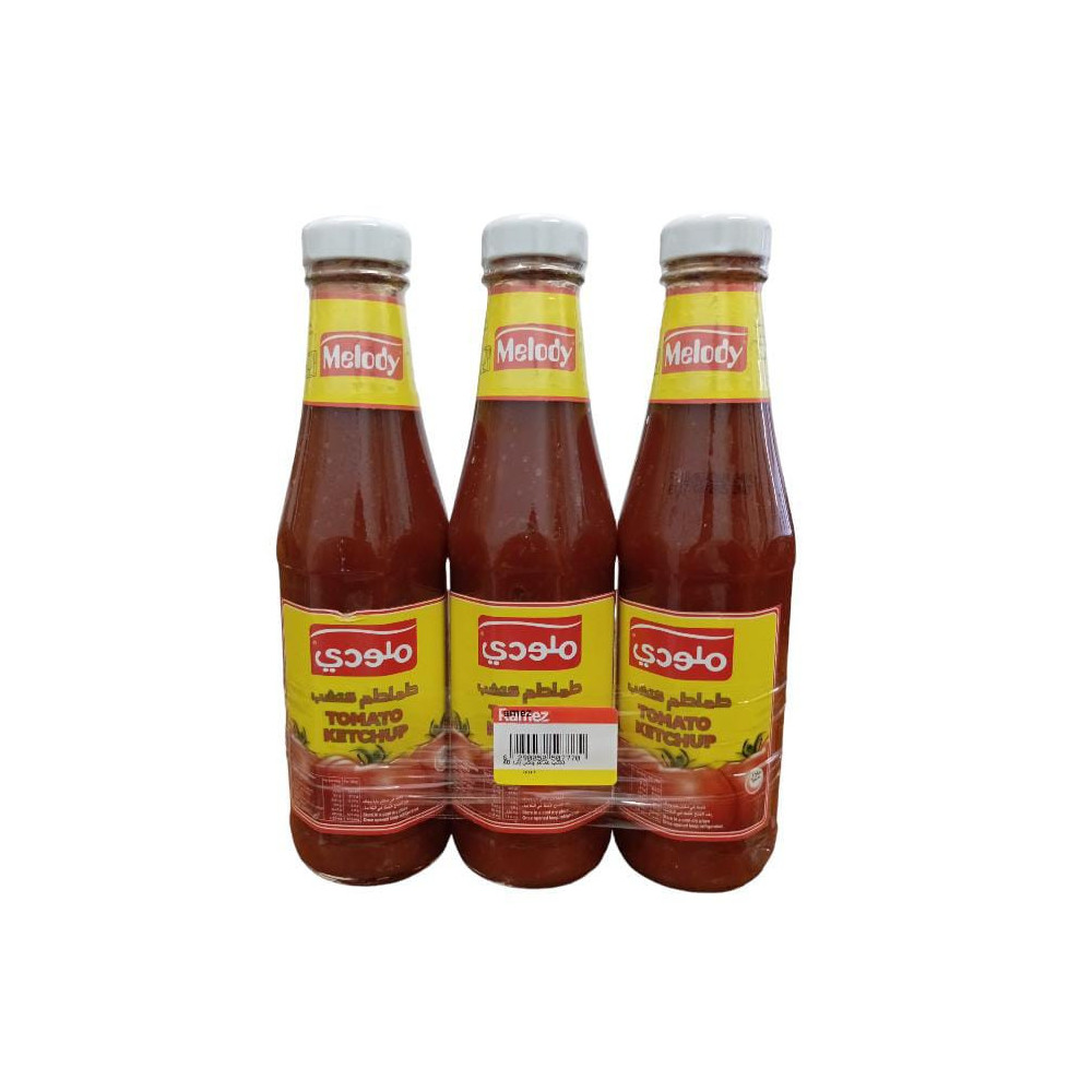 Melody Ketchup Glass 340 Gm 3 Pieces