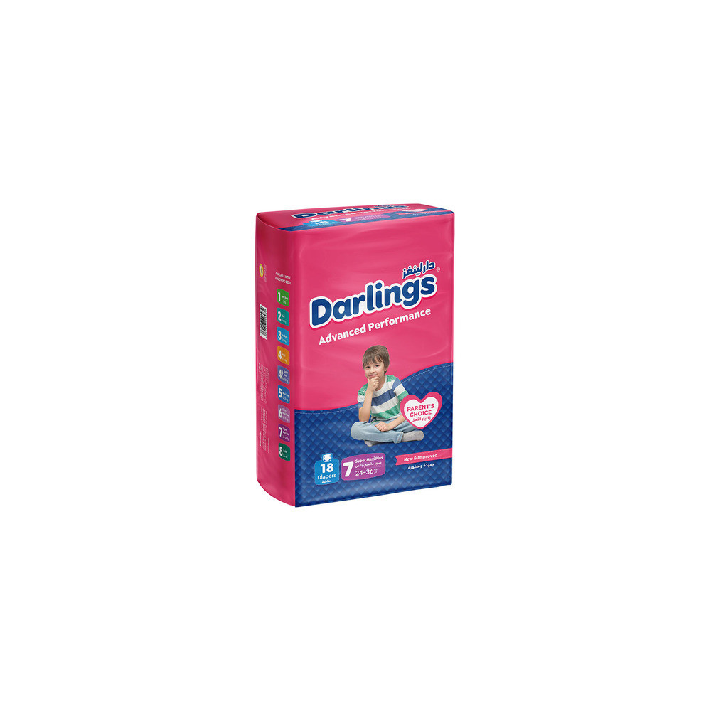 Darlings Baby Diapers (18 Diapers) Family 24-36 Kg No.7
