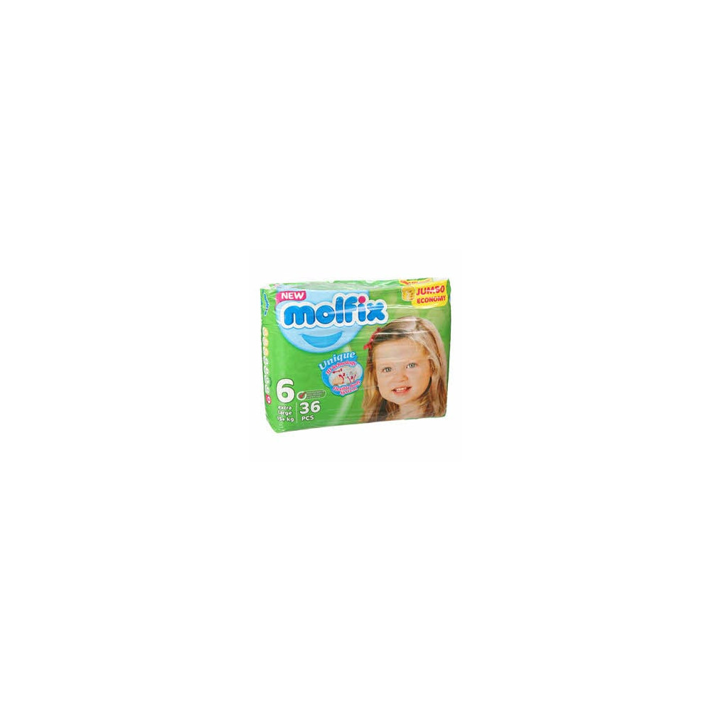 Molfix 3D Extra Large Jumbo 6 Size 36Diapers