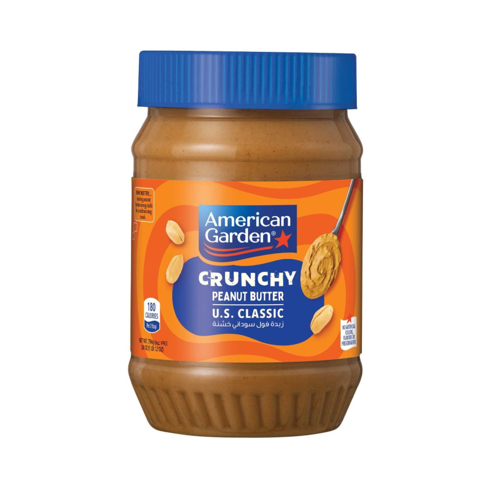American Garden Vegan Gluten Free Crunchy Peanut Butter 794g