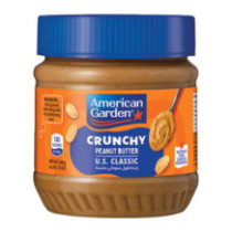 American Garden Coarse Vegan Fortified Peanut Butter 340g