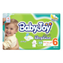 حفاضات بيبي جوي حجم جونيور XXL 38 قطعة