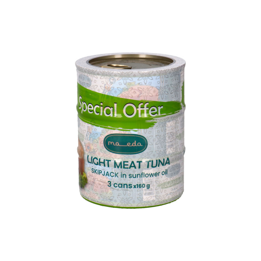 Al Maeda Tuna Snack With Rotating Oil 160g 3pcs