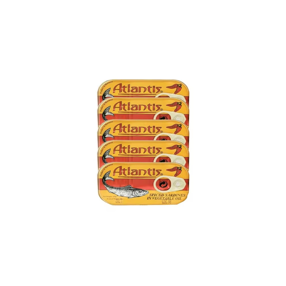 Sardines With Atlantis Oil 125 Gm 5 Pieces