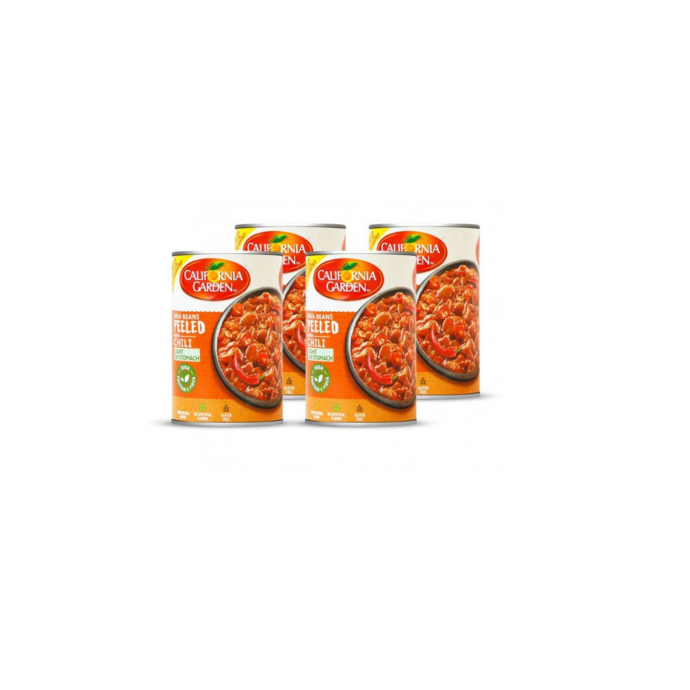 California Gardens Spicy Peeled Beans 450g 4 Pieces