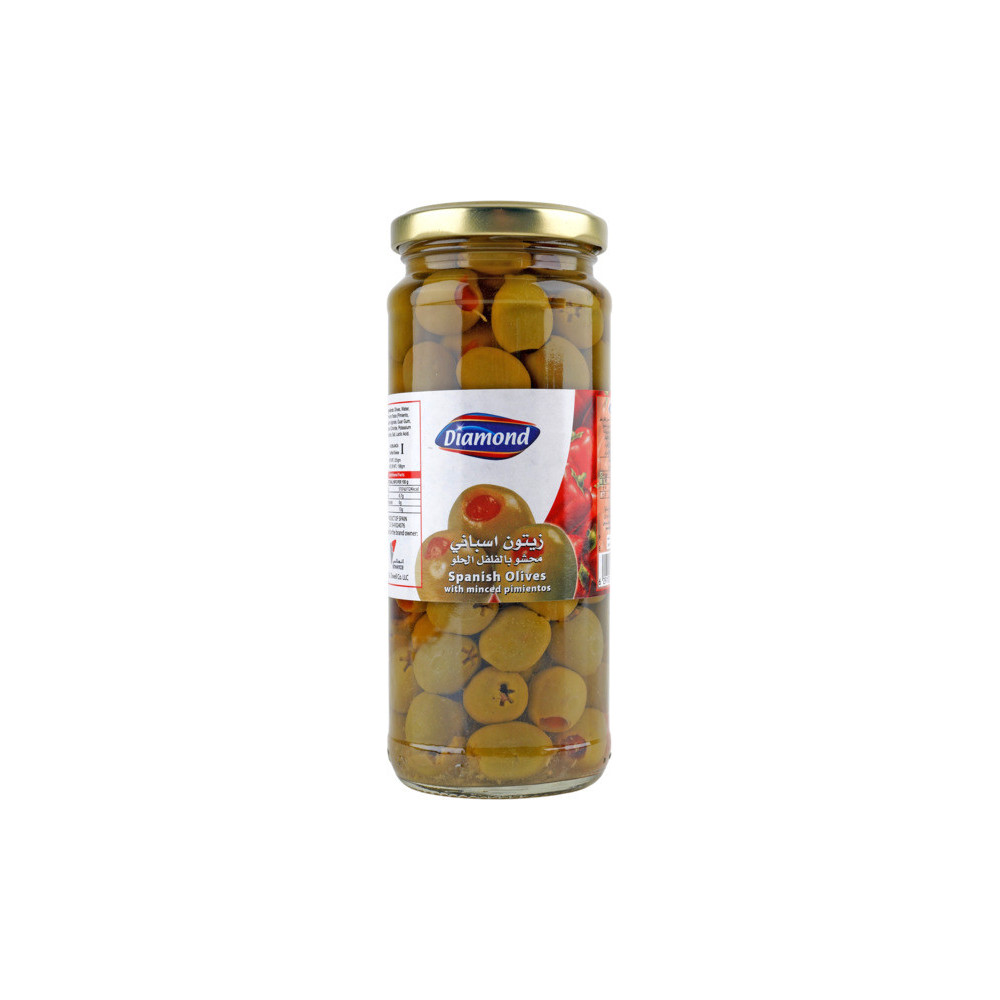 Dimond Spanish Green OlivesStuffed Pepper 198g