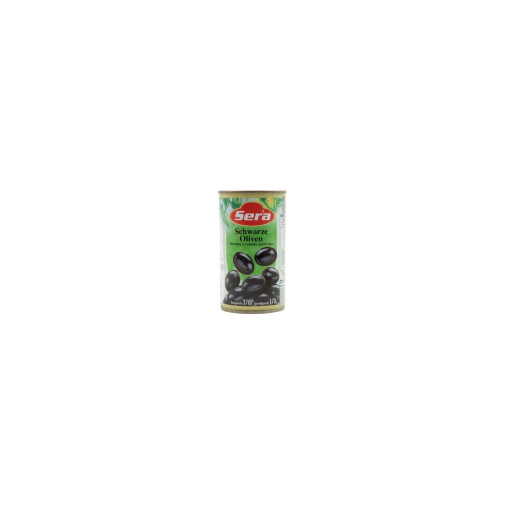 Serra Black Olives Cans 370g