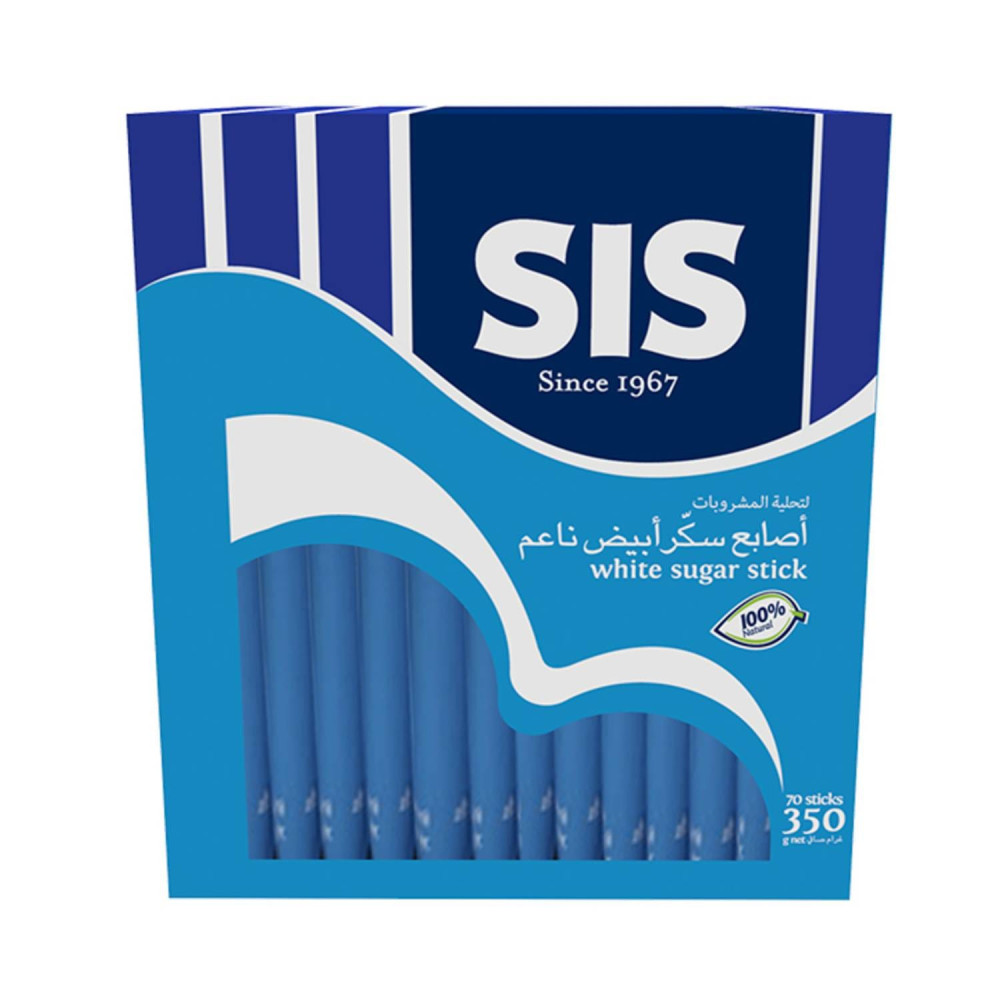 أعواد سكر أبيض ناعم من SIS ٣٥٠ غرام