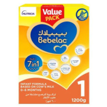 Bebelac Nutri 7-In-1 Stage 1 Infant Milk Formula (0-6m) 1200gm