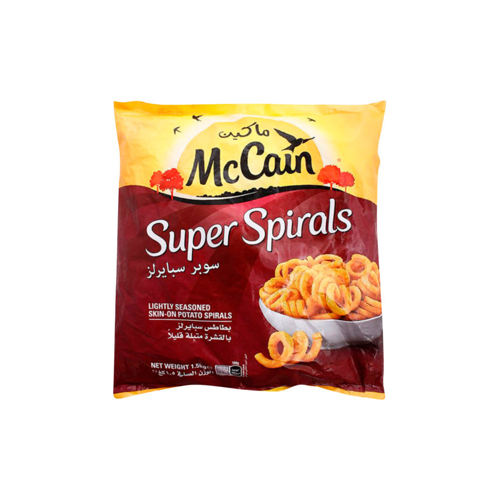 Mccain Lightly Seasoned Super Spirals 1.5 Kg