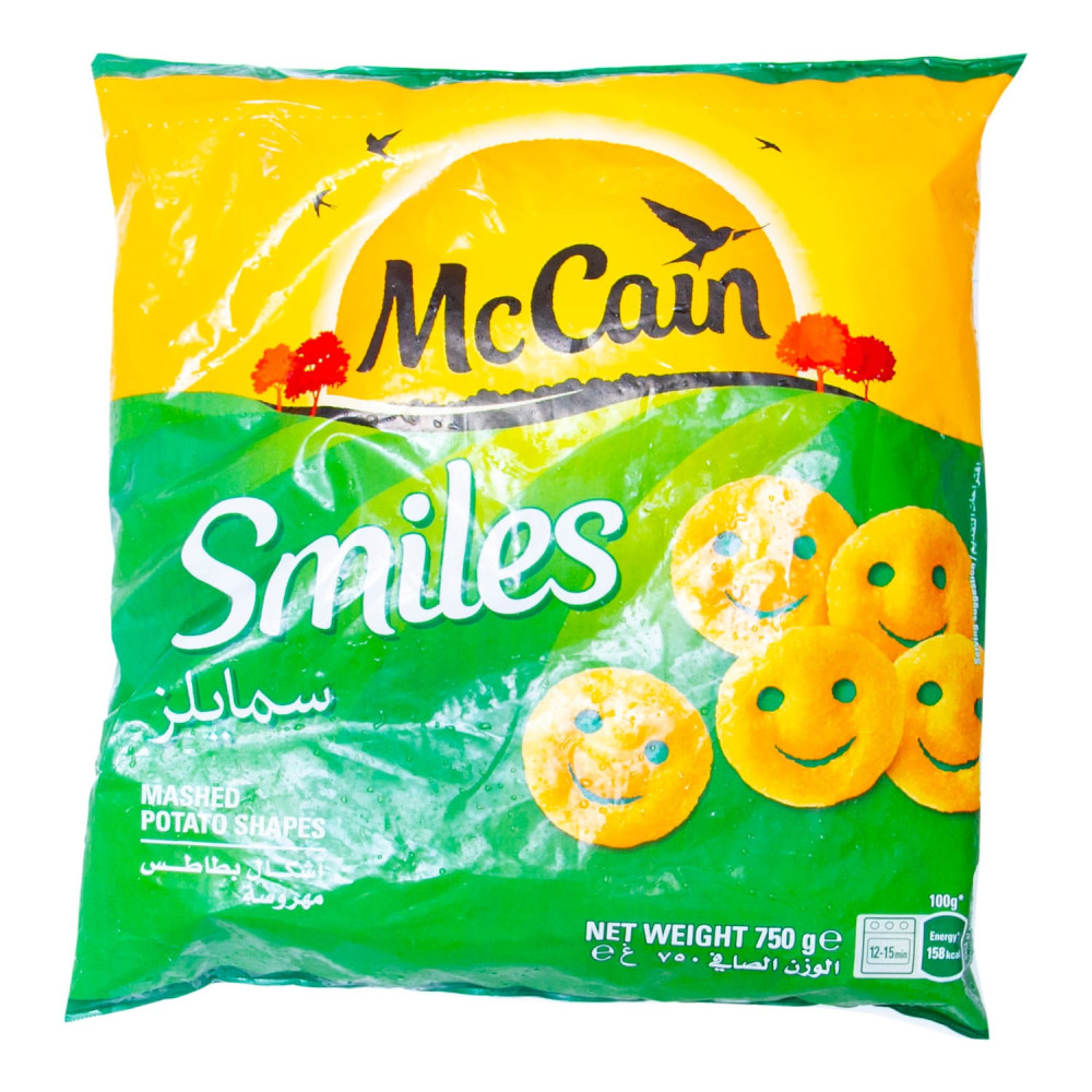 McCain Smiles Mashed Potato Shapes 750g