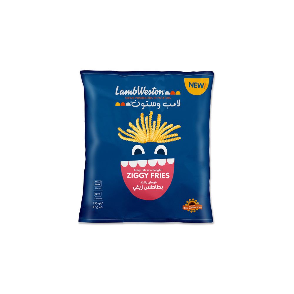 Lamb Weston Frozen Ziggy Fries 750g