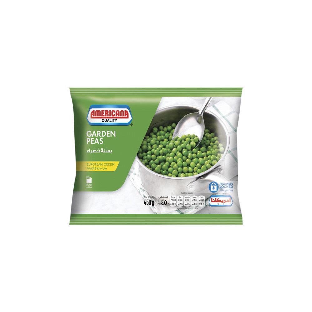 Americana Belgian green peas 450 g