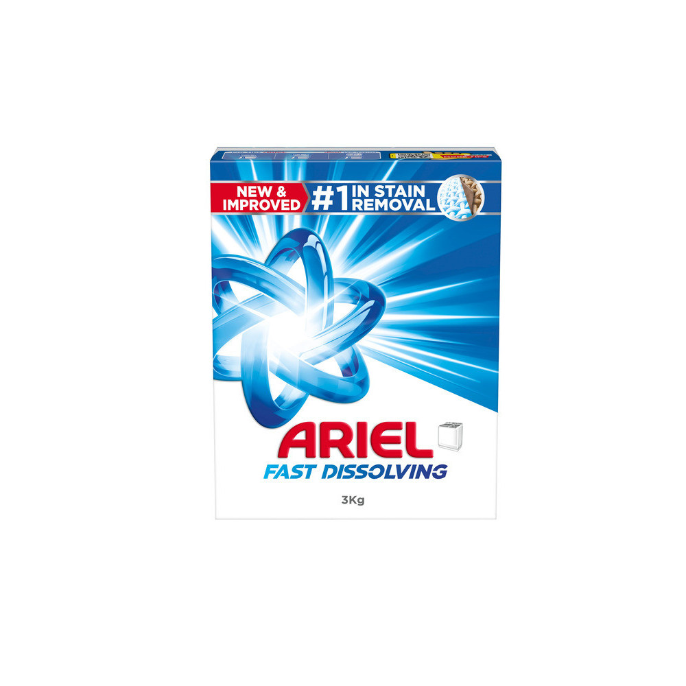 Ariel Powder Laundry Detergent Original Scent 3 kg