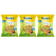 Foodies Frozen Carrots 400 g 3 pieces