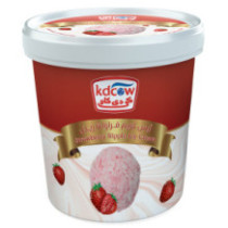 KD Cow Strawberry Ripple Ice Cream 1 liter