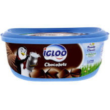 Igloo Ice Cream 1 Liter Chocolate