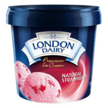 Strawberry and cheese ice cream 1 liter London Dairy