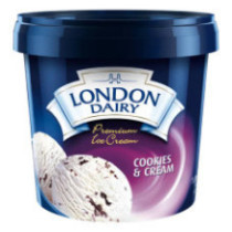 London Dairy Premier ice cream 1000 ml Cookies
