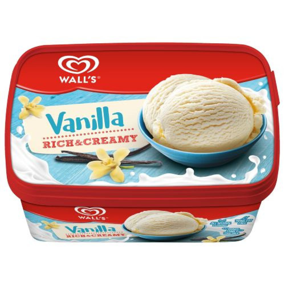Walls Vanilla Ice Cream 1 for a family treat
