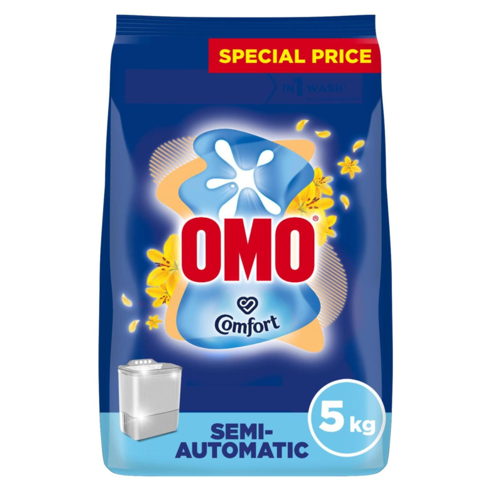 Omo Antibacterial Comfort Semi Auto 5 Kg