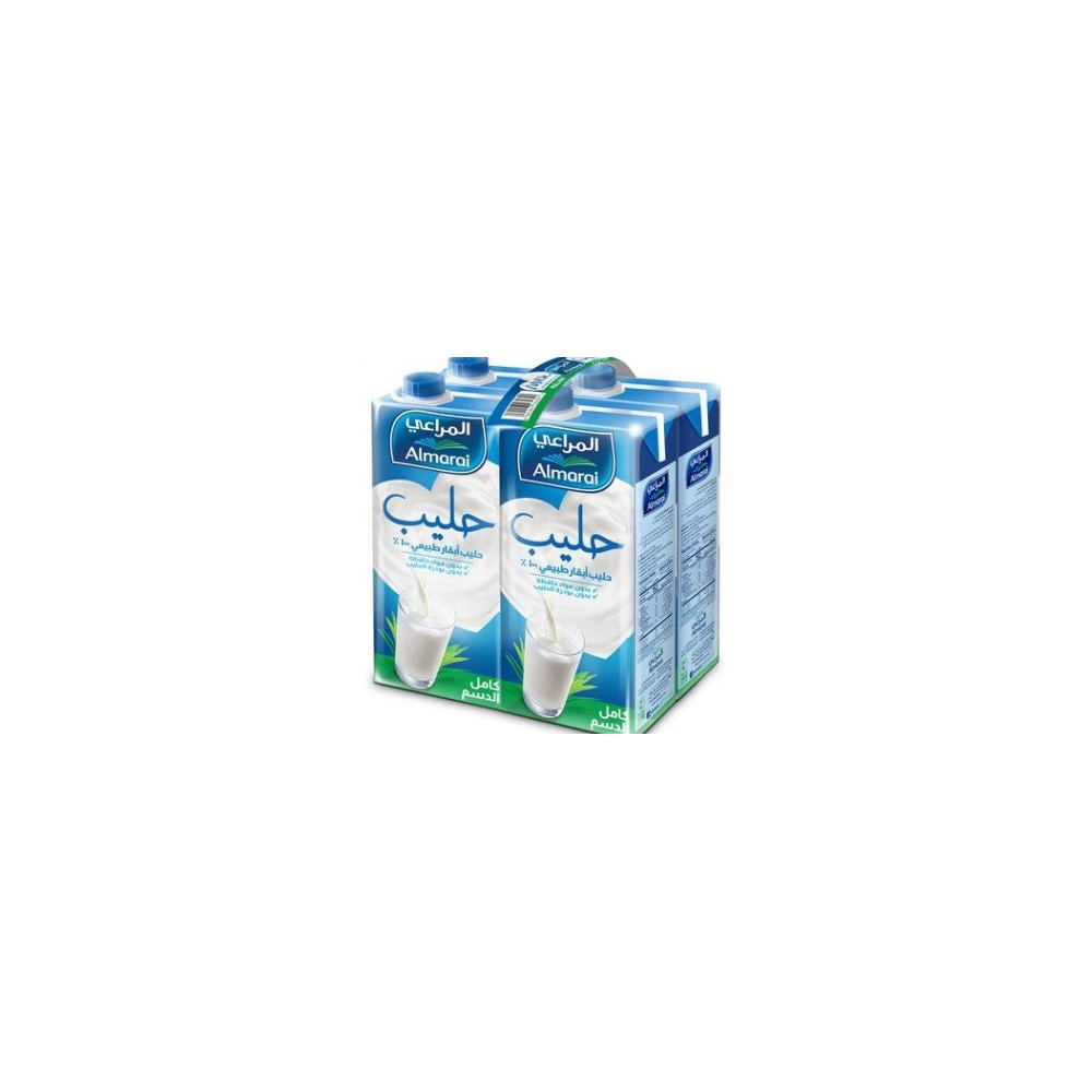 Almarai Long, Life Milk Full Fat 4 x 1Ltr
