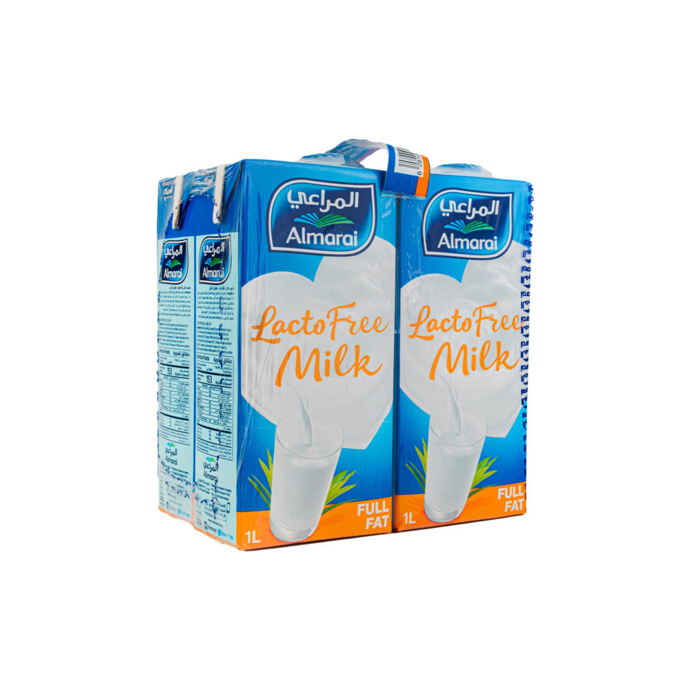 Almarai Lactose-Free Long-Life Milk 4X1L