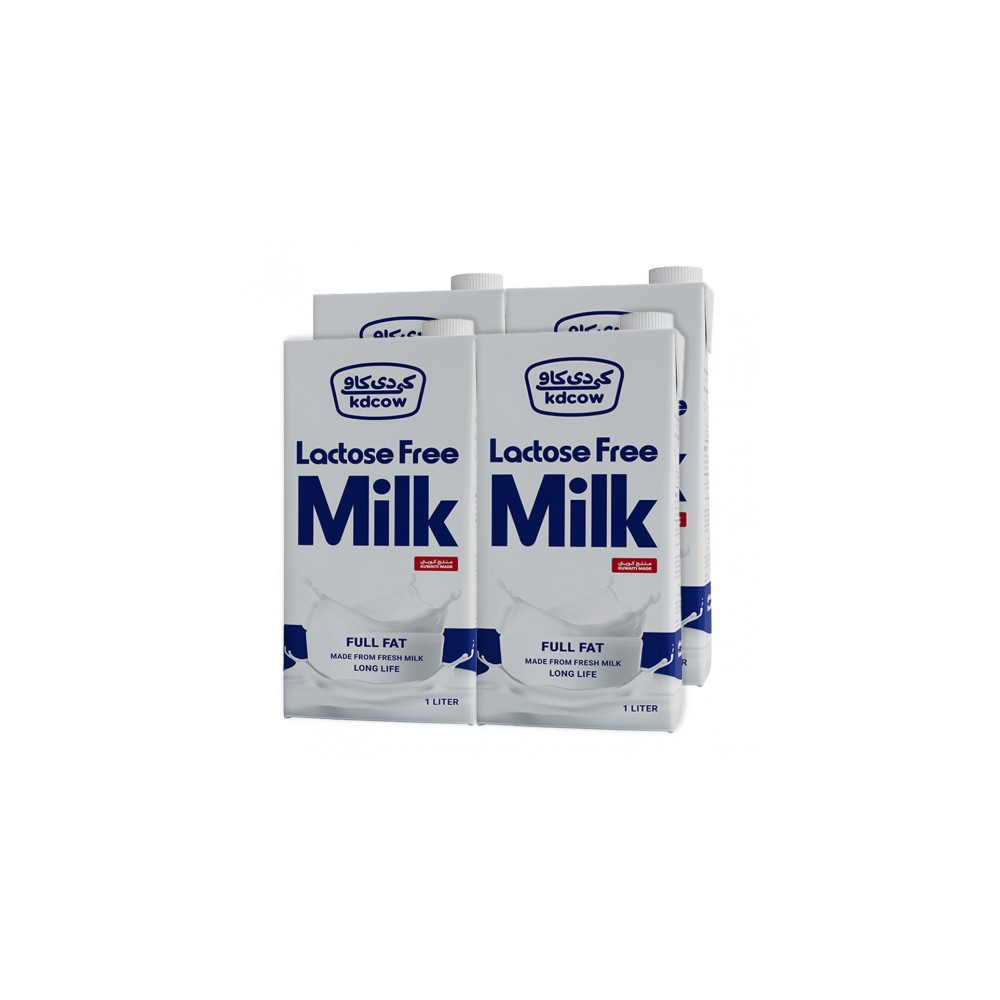 KD Cow, Long-life lactose-free milk, 4X1 liter