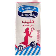 السعودية حليب خالى الدسم 1 لتر