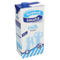 Saudia Whole Milk Long Life 1Ltr