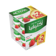 Activia Strawberry Yogurt 120 g 6+2 free