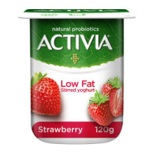 Activia Strawberry Light Low Fat Yogurt 120 g