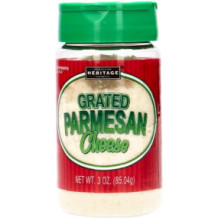 Heritage Grated Parmesan Cheese 3 oz