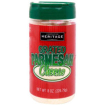 Heritage Greated Parmesan Cheese 8 oz