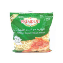 بريزيدنت جبنة شيدر مع موزاريلا 450 جم