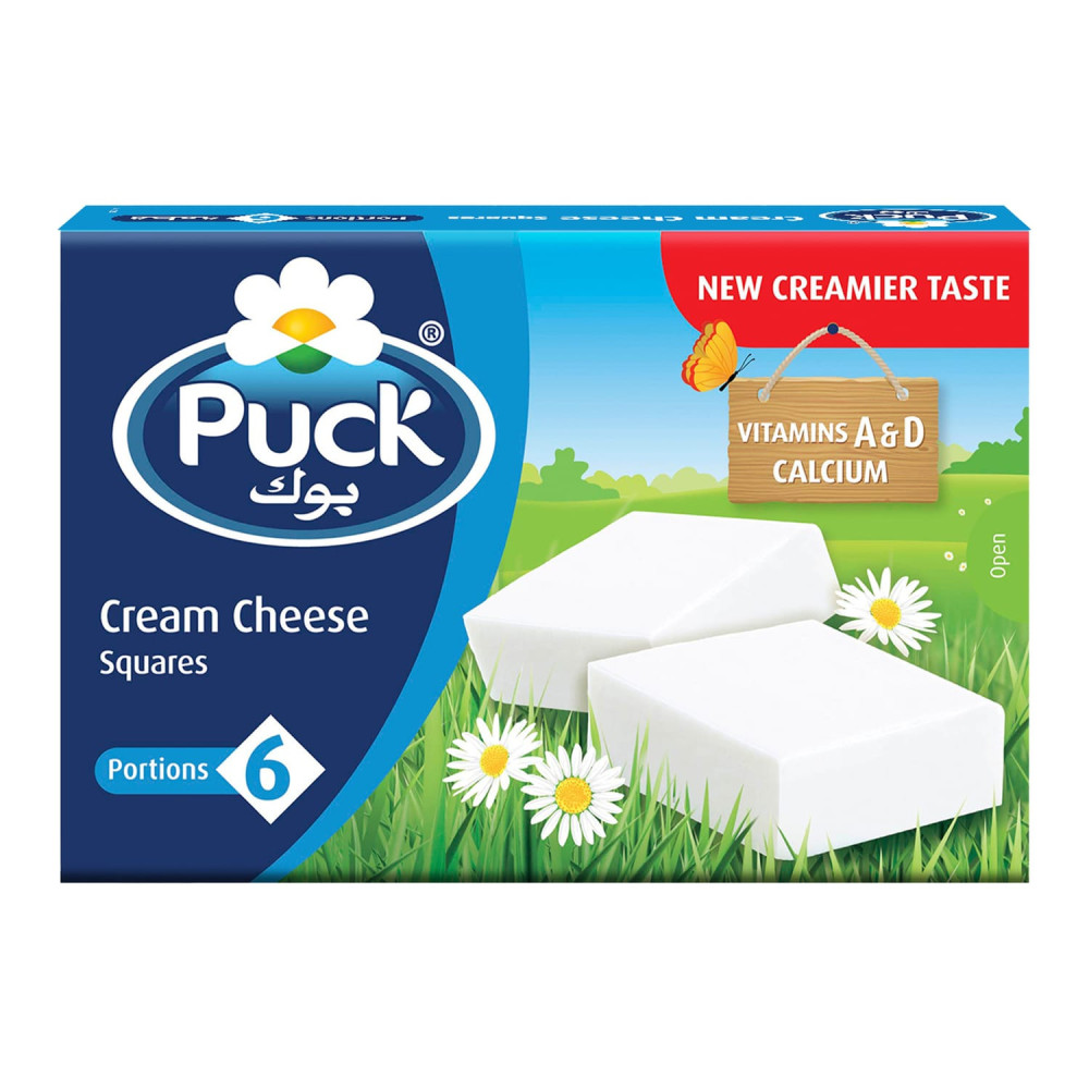 Puck Cream Cheese Squares 6 pieces 108 g