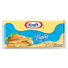Kraft Single Cheese Slices (400 g) Light Plastic Wrap